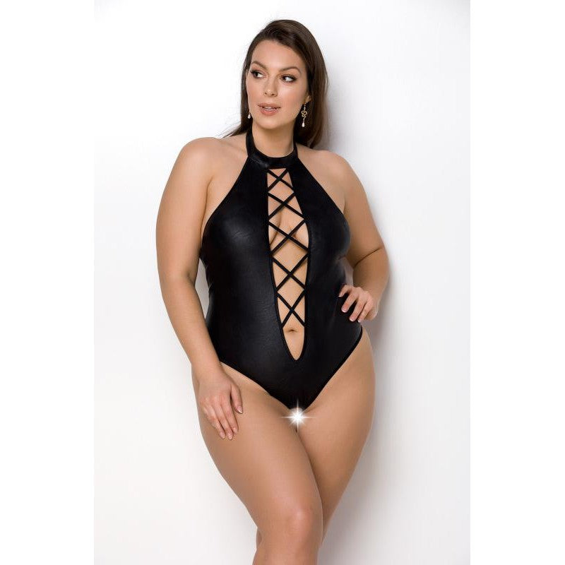 Nancy Body with Open Crotch - Black