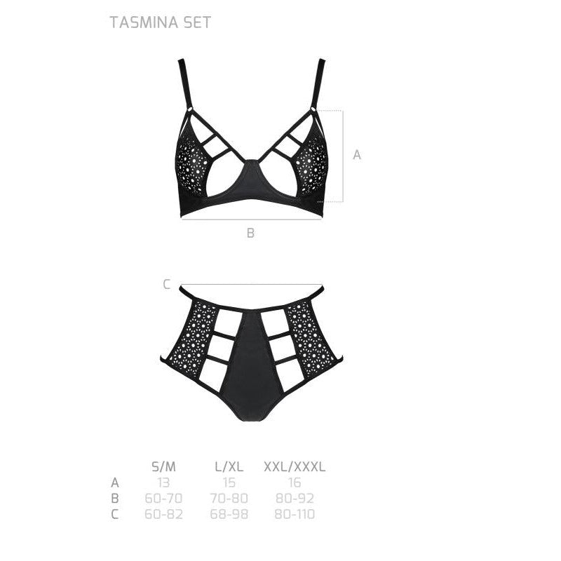 Tasmina Bra Set - Black