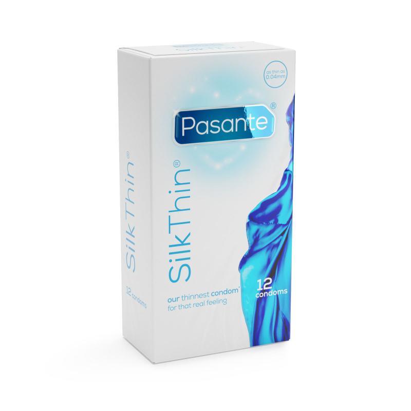 Pasante Silk Thin Condoms - 12 Pieces