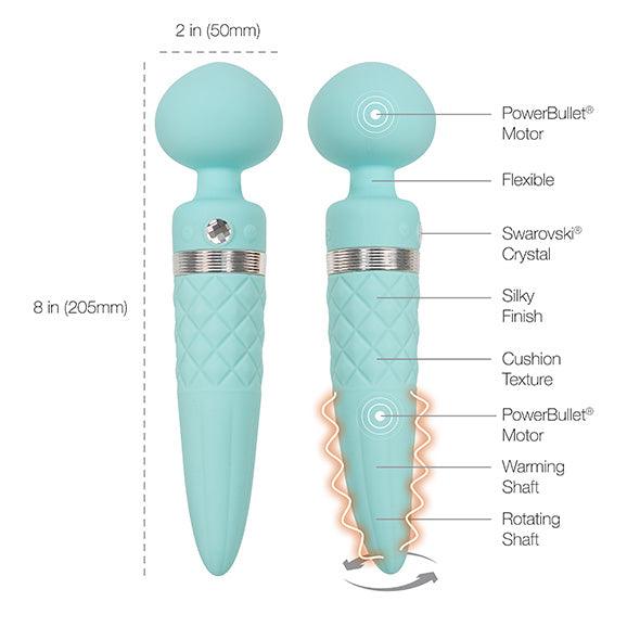 Pillow Talk - Sultry Wand Massager Teal