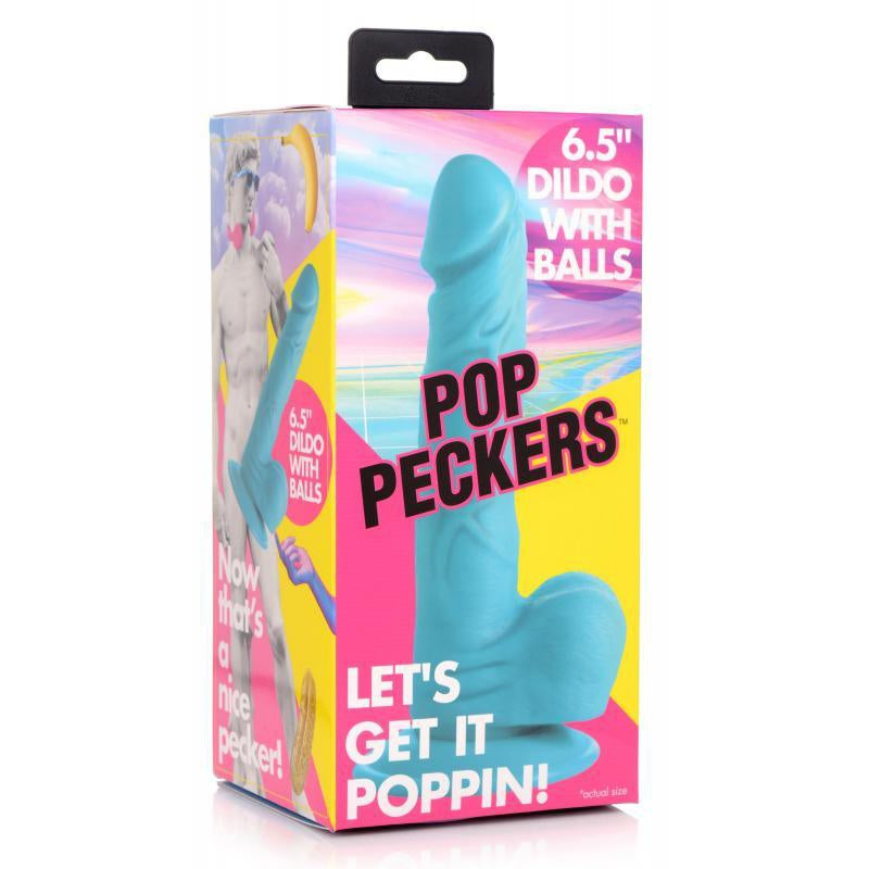 Poppin Dildo 16.5 cm - Blue