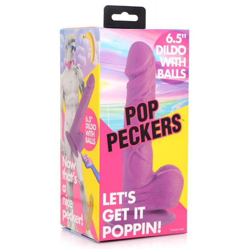 Poppin Dildo 16.5 cm - Purple