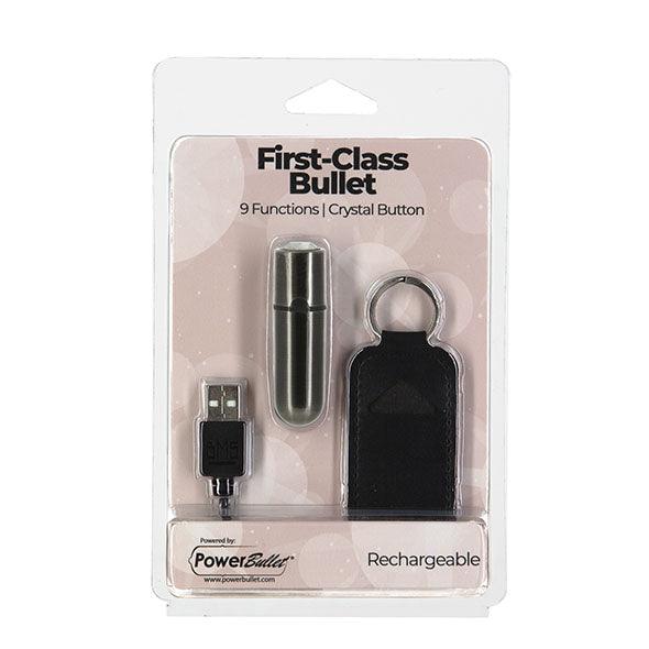 PowerBullet - First Class Mini Bulllet with Crystal 9 Function Gun Metal