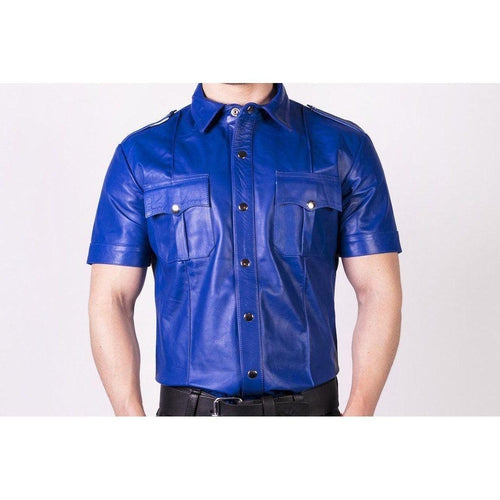 Prowler RED Slim Fit Police Shirt Blue Small
