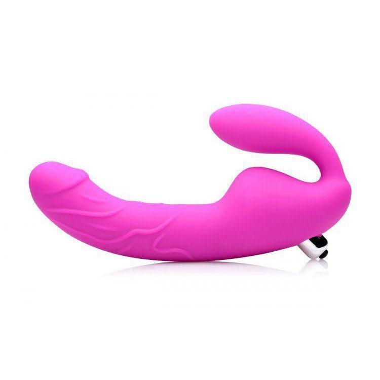 Royal Rider Vibrating Silicone Strapless Strap On Dildo