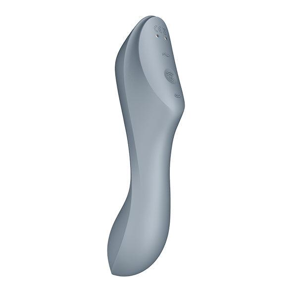 Satisfyer - Curvy Trinity 3 Insertable Air Pulse Vibrator Blue Grey