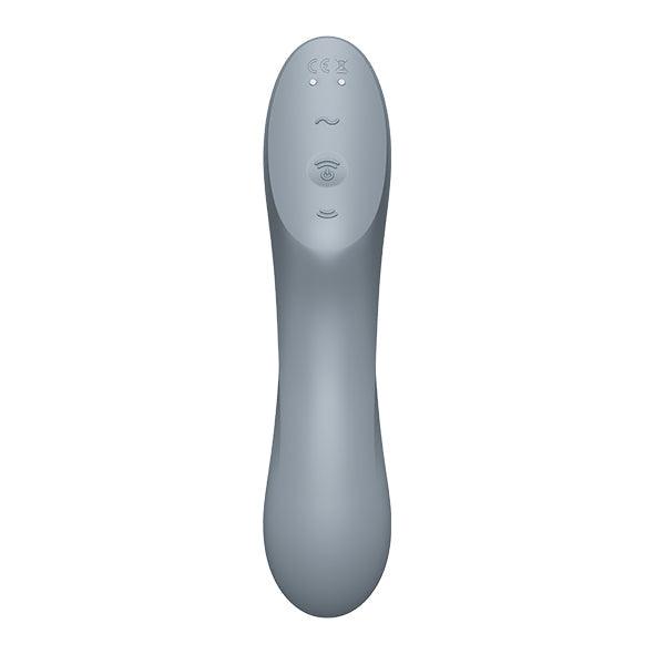 Satisfyer - Curvy Trinity 3 Insertable Air Pulse Vibrator Blue Grey