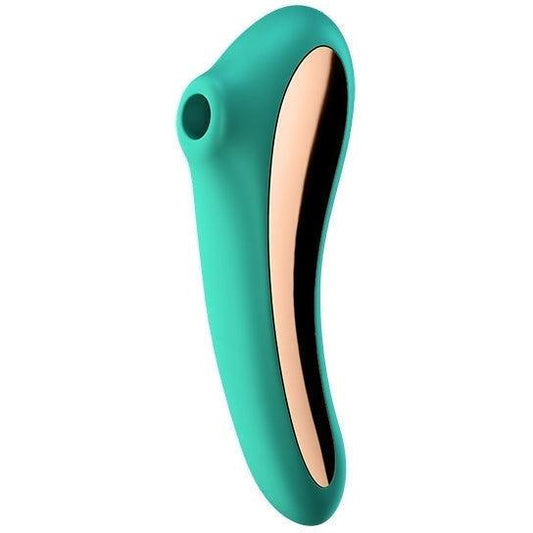 Satisfyer - Dual Kiss Insertable Air Pulse Vibrator Green