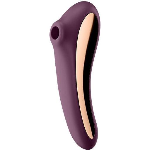 Satisfyer - Dual Kiss Insertable Air Pulse Vibrator Wine Red