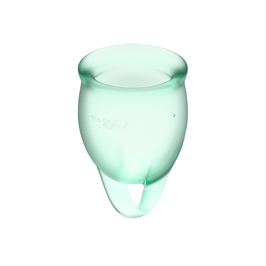 Satisfyer Feel confident Menstrual Cup Turquoise