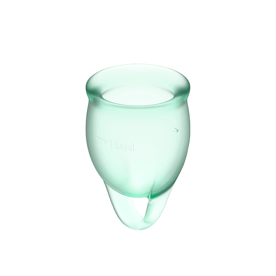 Satisfyer Feel confident Menstrual Cup Turquoise