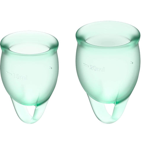 Satisfyer Feel confident Menstrual Cup Turquoise