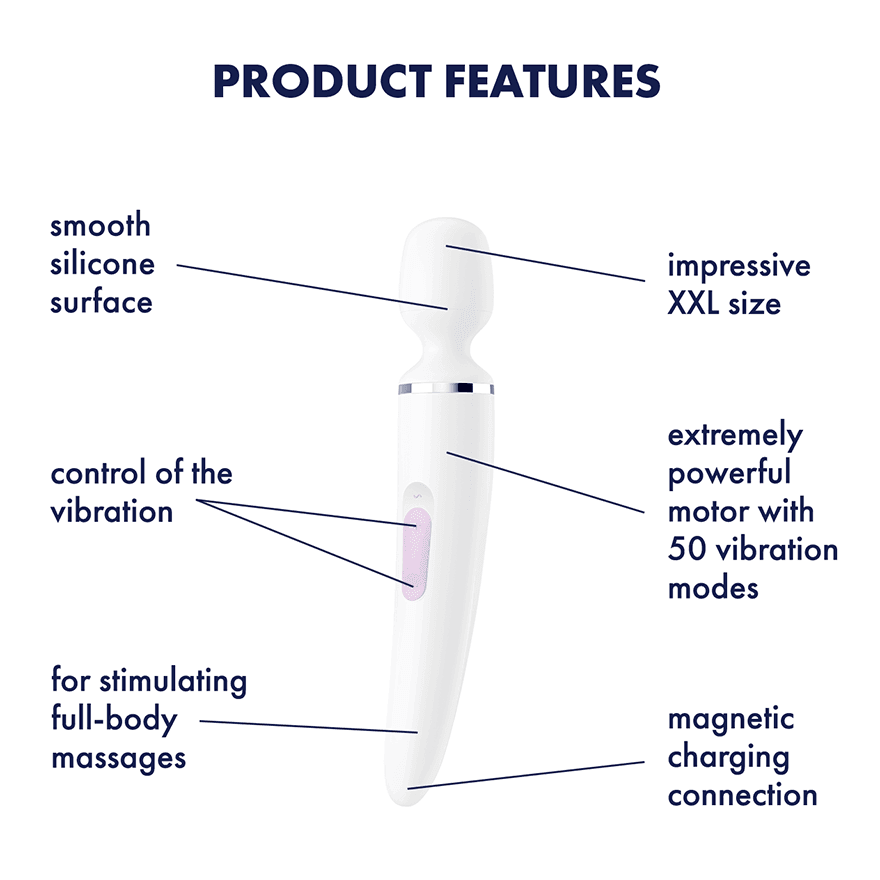 Satisfyer Wander Woman Wand Vibrator White