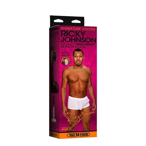 Signature Cocks - Ricky Johnson 10 Inch ULTRASKYN Cock with Removable Vac-U-Lock Suction Cup