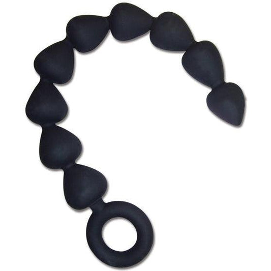 S&M - Black Silicone Anal Beads