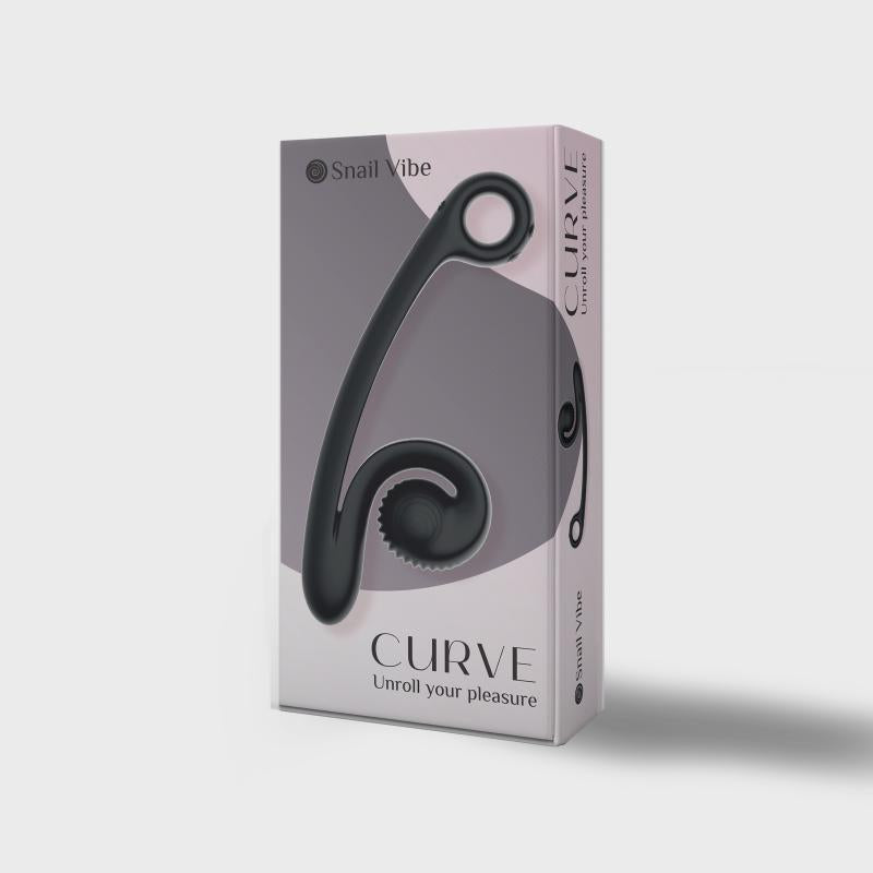 Snail Vibe Curve Duo Vibrator - Black