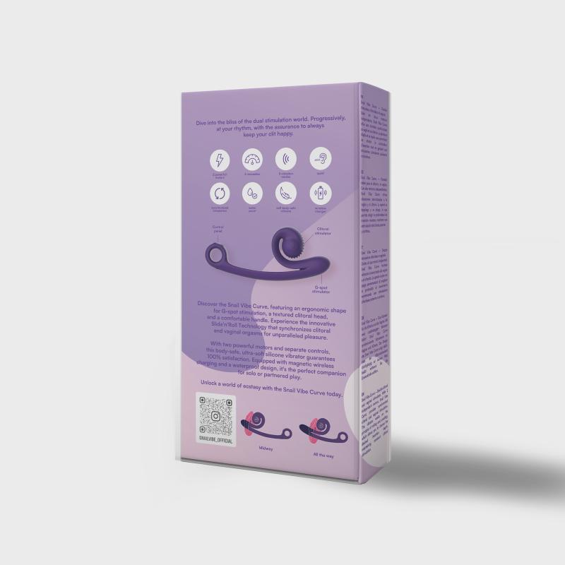 Snail Vibe Curve Duo Vibrator - Purple