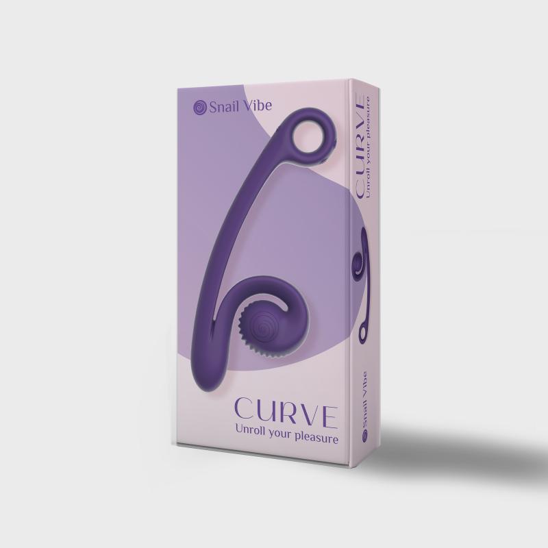 Snail Vibe Curve Duo Vibrator - Purple