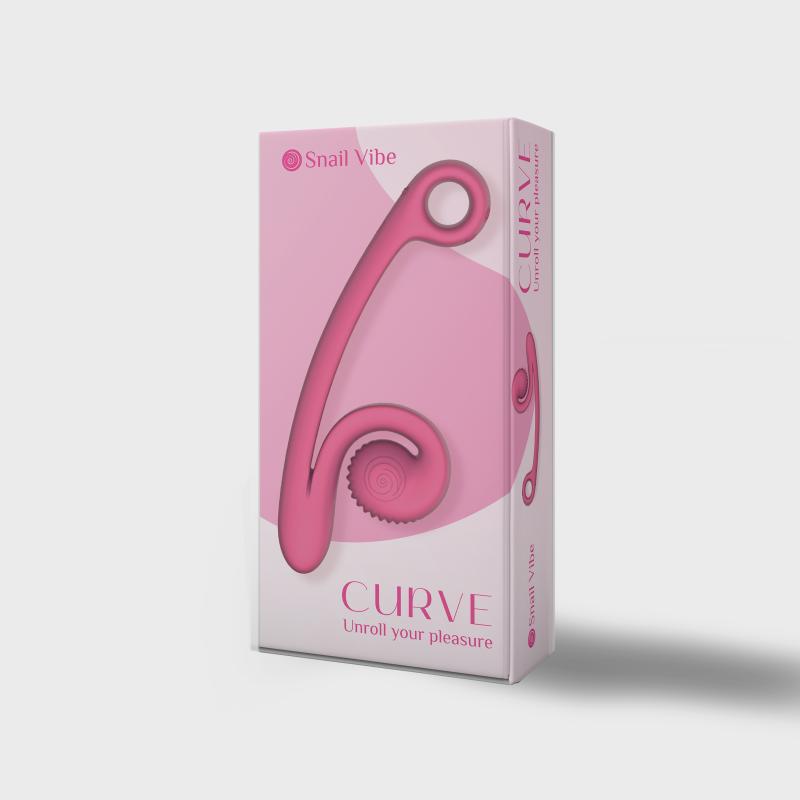 Snail Vibe Curve Duo Vibrator - Pink