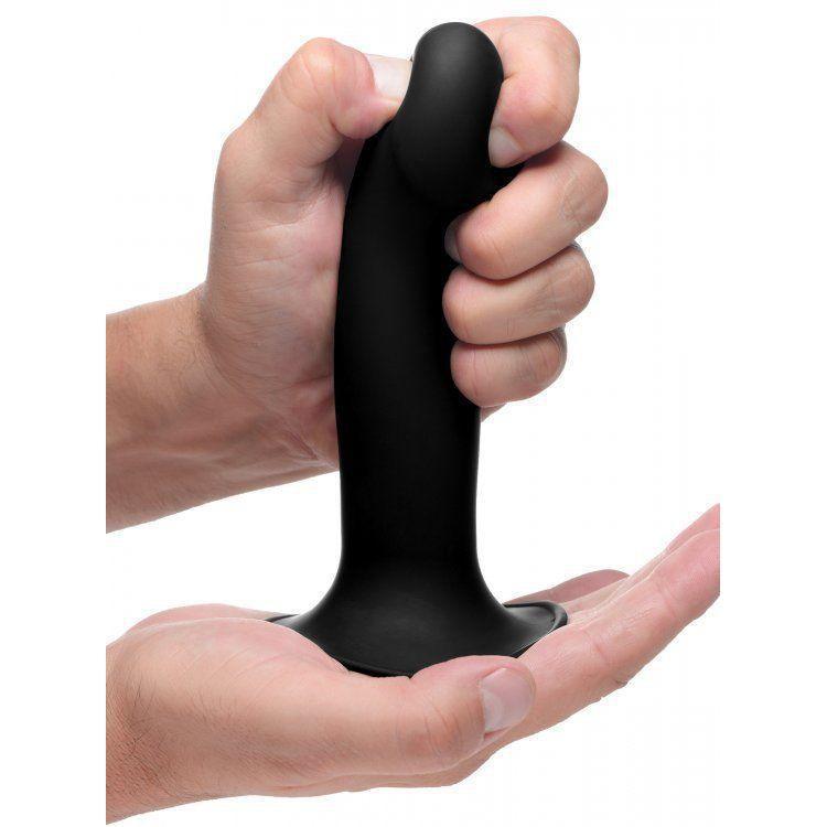 Squeezable Phallic Dildo - Black