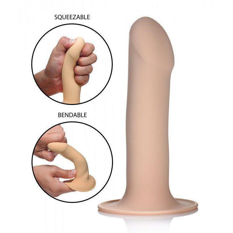 Squeezable Phallic Dildo - Light