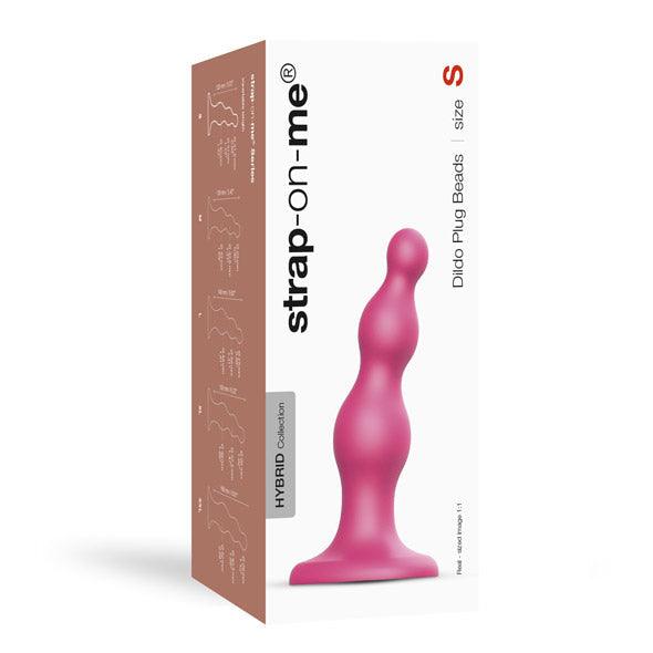 Strap-On-Me - Dildo Plug Beads Metallic Raspberry Pink S