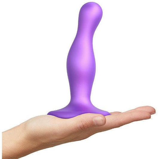 Strap-On-Me - Dildo Plug Curvy Metallic Purple L