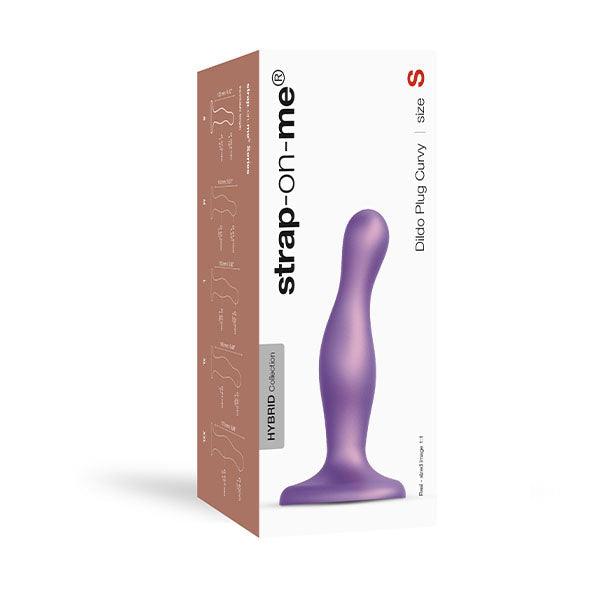 Strap-On-Me - Dildo Plug Curvy Metallic Purple S