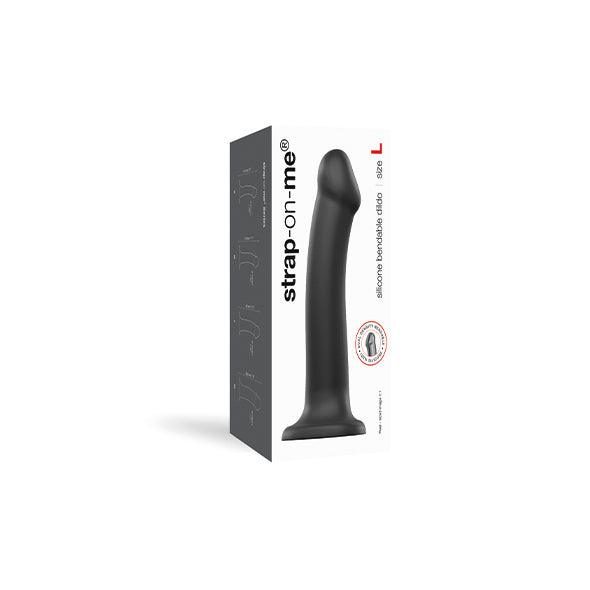 Strap-On-Me - Semi-Realistic Dual Density Bendable Dildo Black L