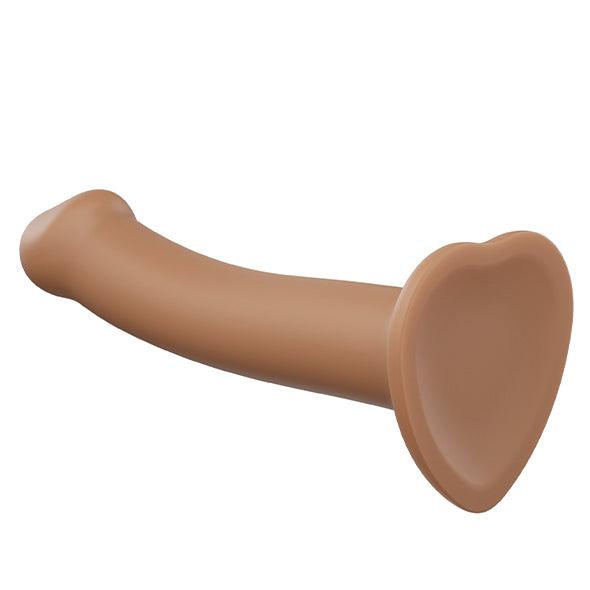 Strap-On-Me - Semi-Realistic Dual Density Bendable Dildo Caramel L