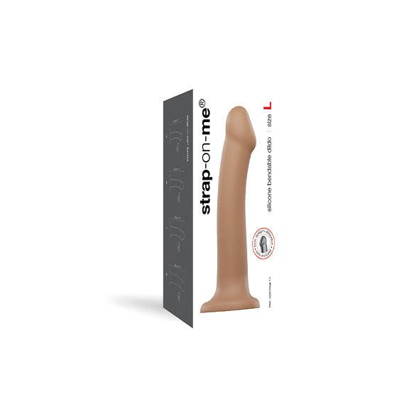 Strap-On-Me - Semi-Realistic Dual Density Bendable Dildo Caramel L