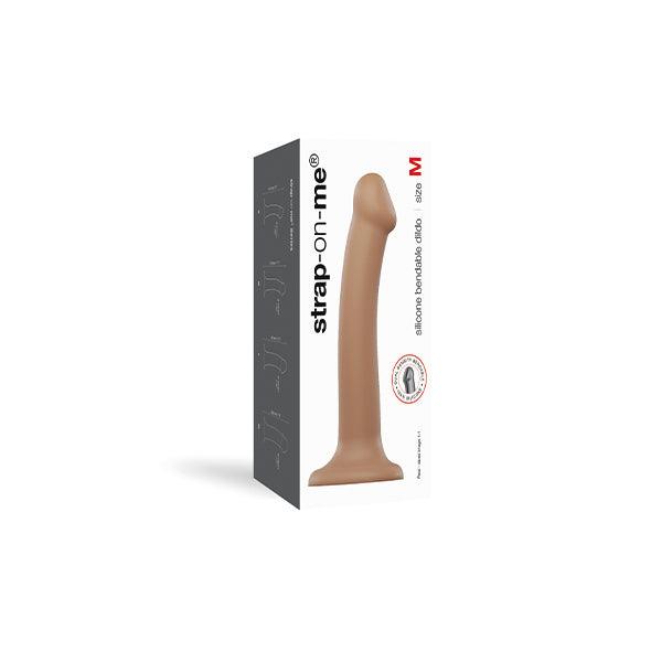 Strap-On-Me - Semi-Realistic Dual Density Bendable Dildo Caramel M