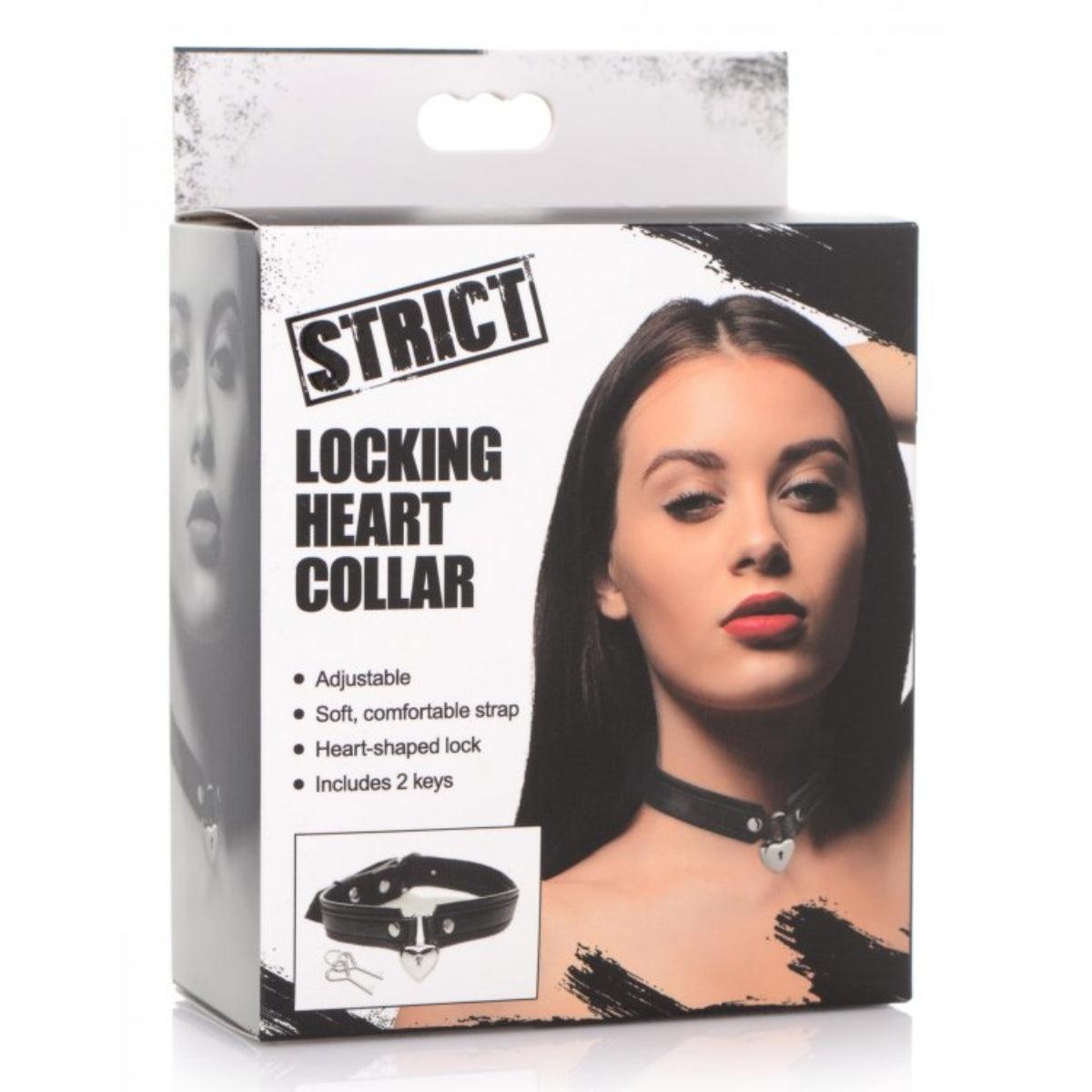 Strict Locking Heart Collar