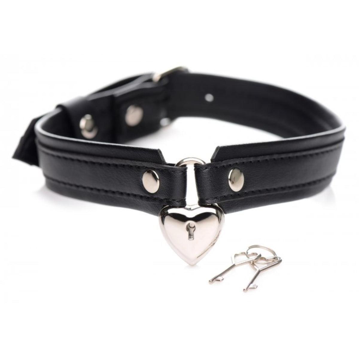 Strict Locking Heart Collar