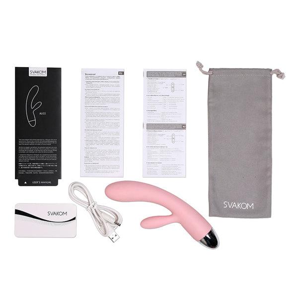 Svakom - Alice Rabbit Vibrator Pale Pink