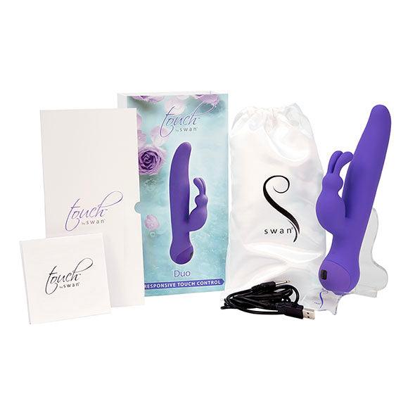 Swan - Duo Rabbit Vibrator Purple