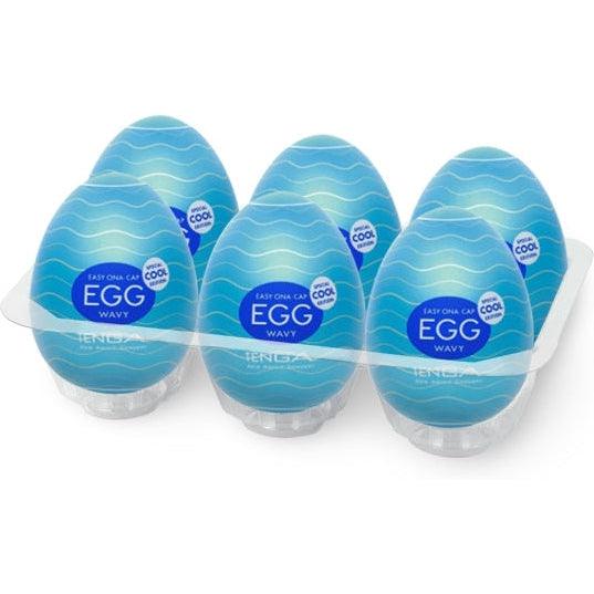 Tenga - Egg Wavy II Cool Edition (6 Pieces)