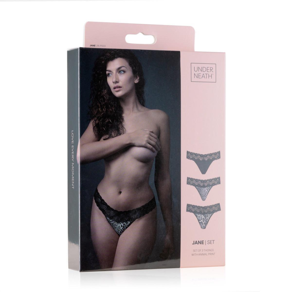 Underneath - Jane Thong Set of 3 S/M