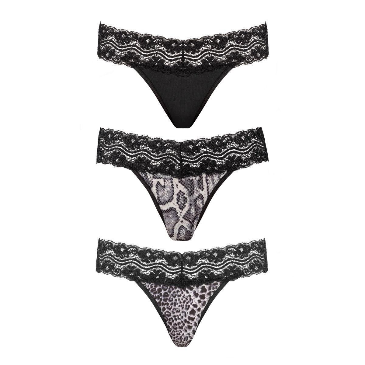 Underneath - Jane Thong Set of 3 S/M