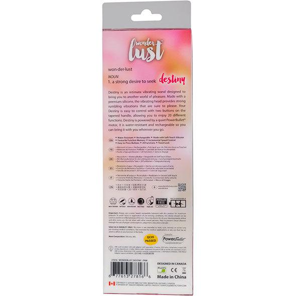 Wonderlust - Destiny Rechargeable Wand Pink