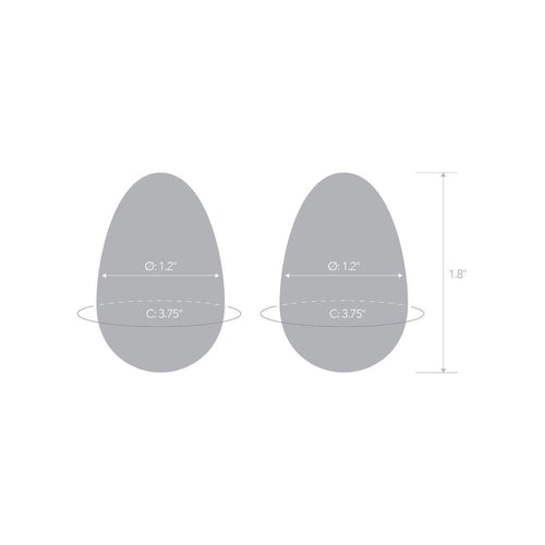 Yoni Glass Egg Set 2pc (1.8)