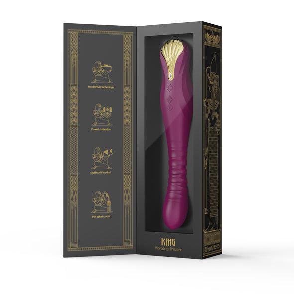 Zalo - King Vibrating Thruster Velvet Purple