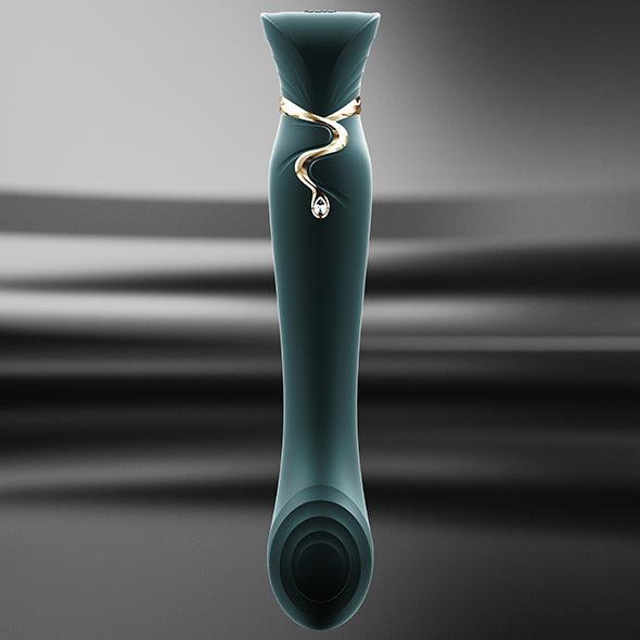 Zalo - Queen Set G-Spot Pulsewave Vibrator Jewel Green