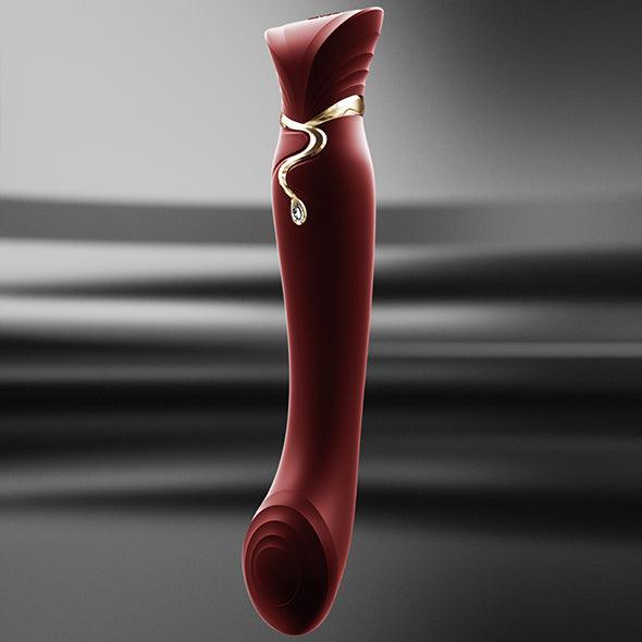 Zalo - Queen Set G-Spot Pulsewave Vibrator Wine Red