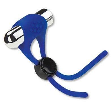 Zolo VIBRATING COCK RING & LASSO Blue